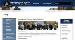 Desktop Screenshot of hendersonsheriff.org