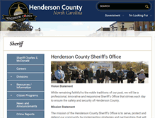 Tablet Screenshot of hendersonsheriff.org